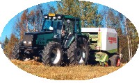 Straw baling